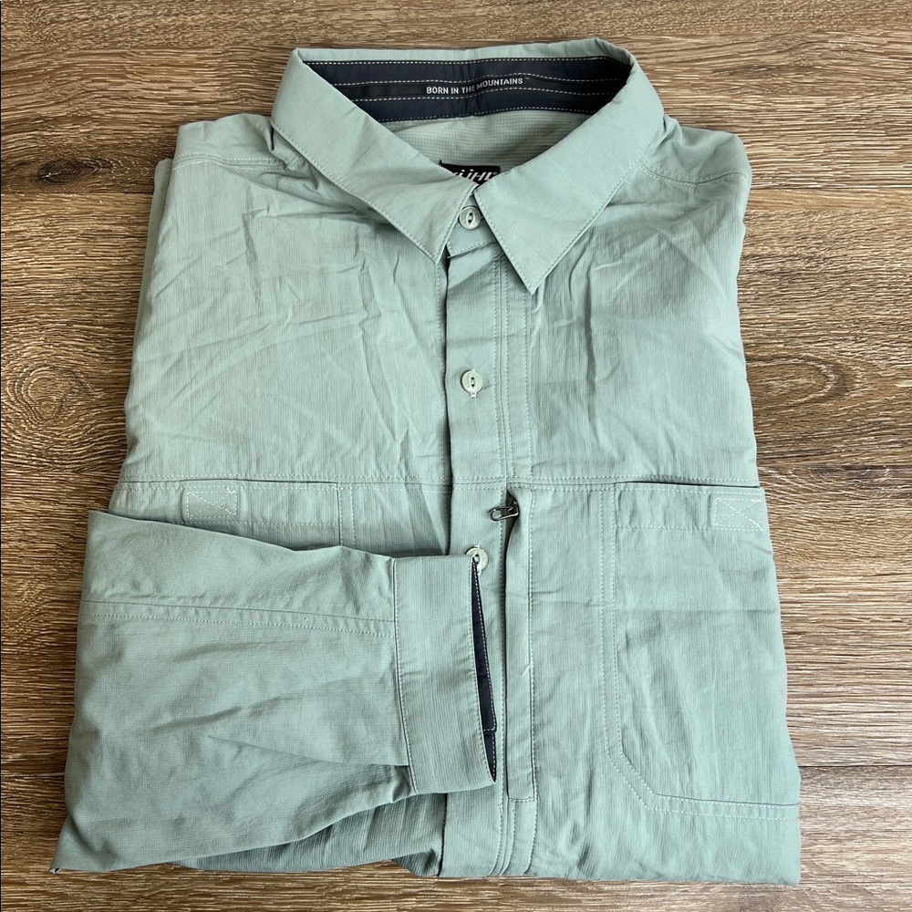 KÜHL Men’s Performance Button-Front Shirt | Sage Green | Size XL